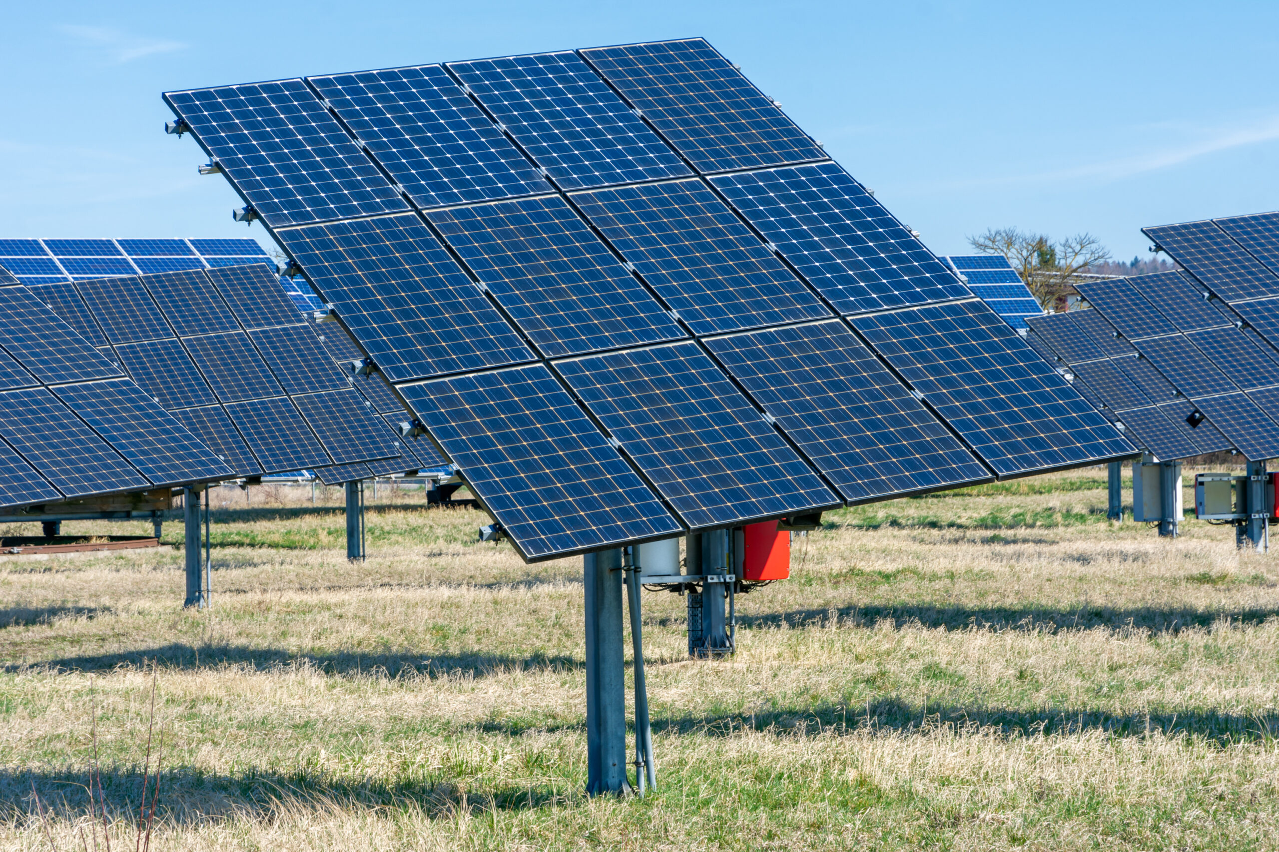 Photovoltaikanalage auf einem Feld