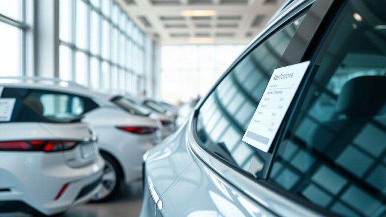 Gebrauchte E-Autos stehen in einer Reihe auf einem Gebrauchtwagenhof, während die Nachfrage nach gebrauchten E-Autos spürbar zunimmt – Symbolbild, KI-erzeugt